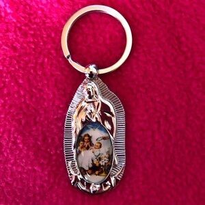 Keychain Metal  Blessed Virgin Mary of Guadalupe - patroness of Mexico